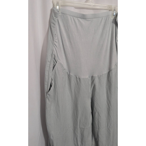 Seraphine Sea Foam Green The Work Edit Maternity Pants Size 10 Wide Leg A2 - Picture 2 of 5
